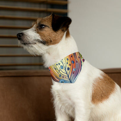 Sustainable Ripple Abstract Pet Bandana Collar