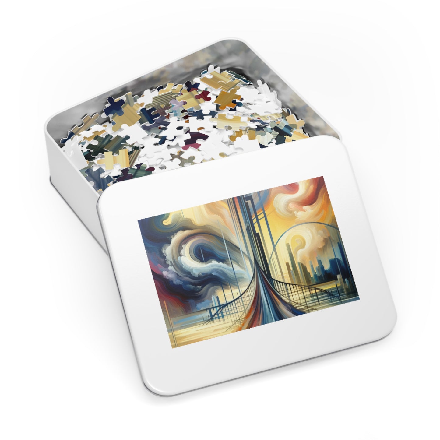 Conscious Bridge Tachism Jigsaw Puzzle (30, 110, 252, 500,1000-Piece)