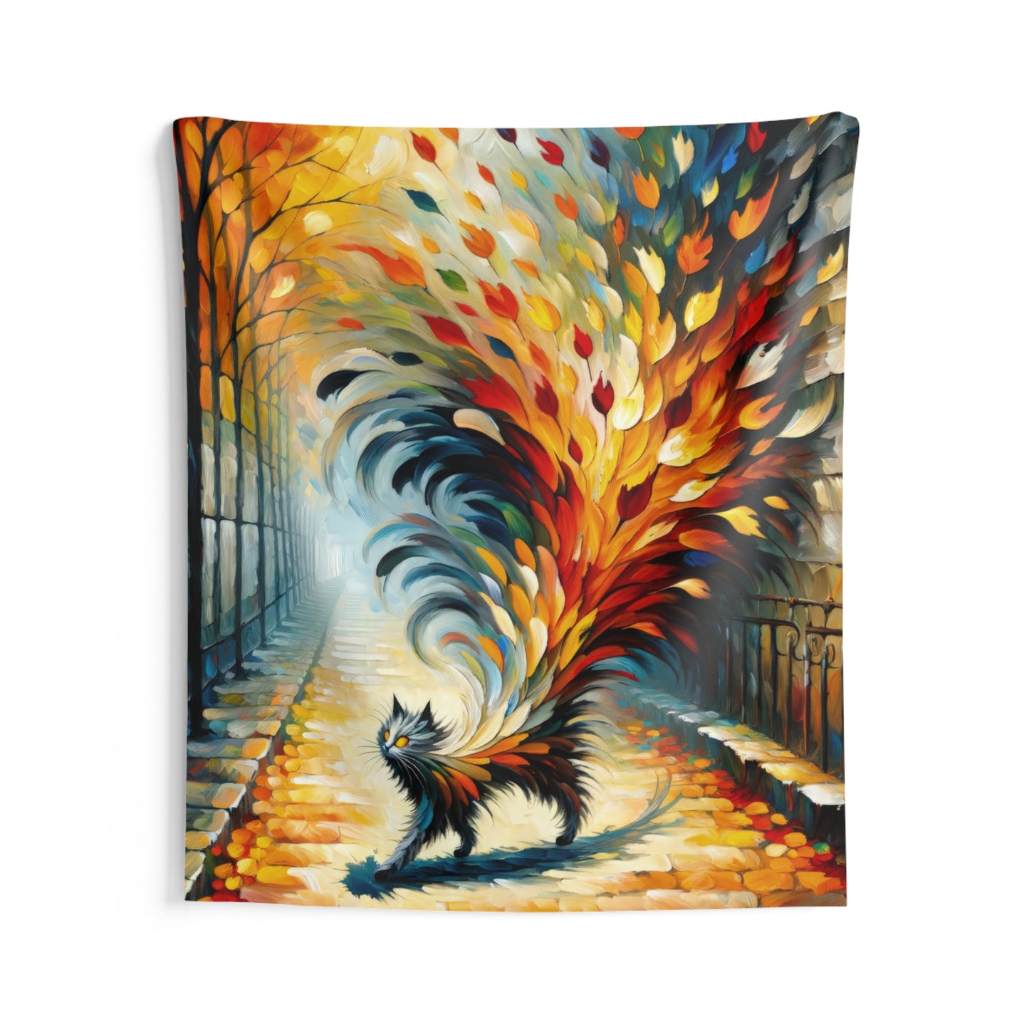 Autumn Whirlwind Escape Indoor Wall Tapestries