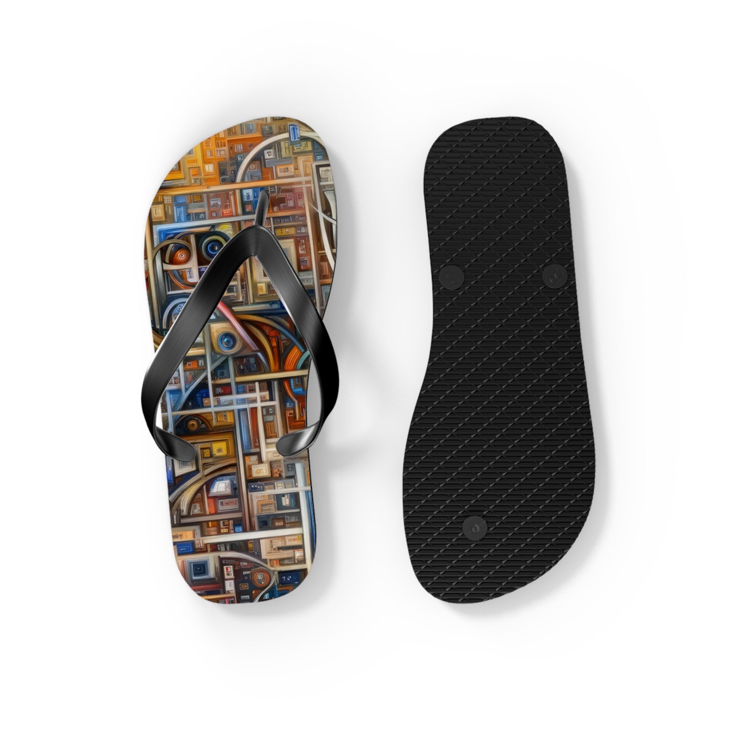 Intricate Life Tapestry Flip Flops