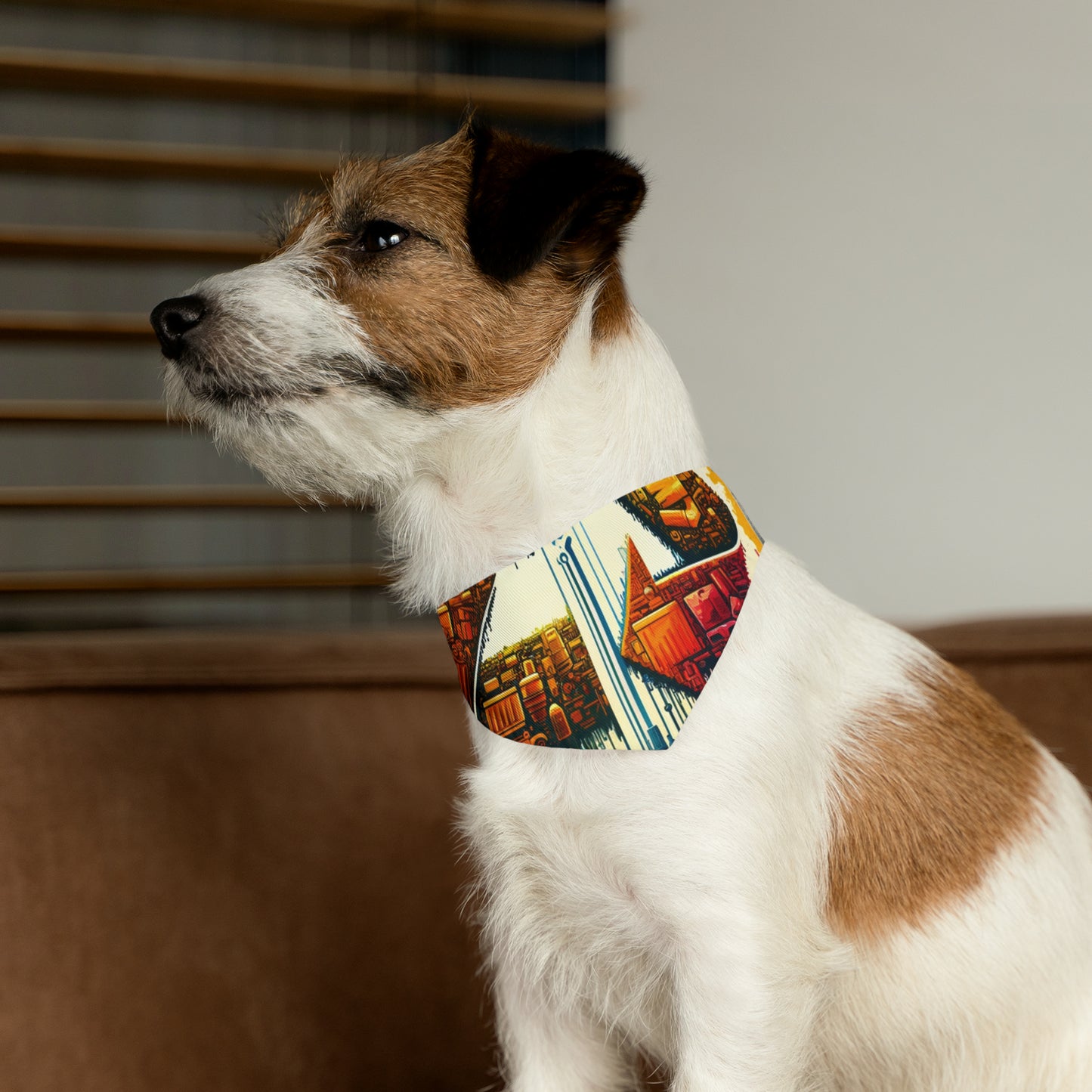Upcycling Lifecycle Artistry Pet Bandana Collar