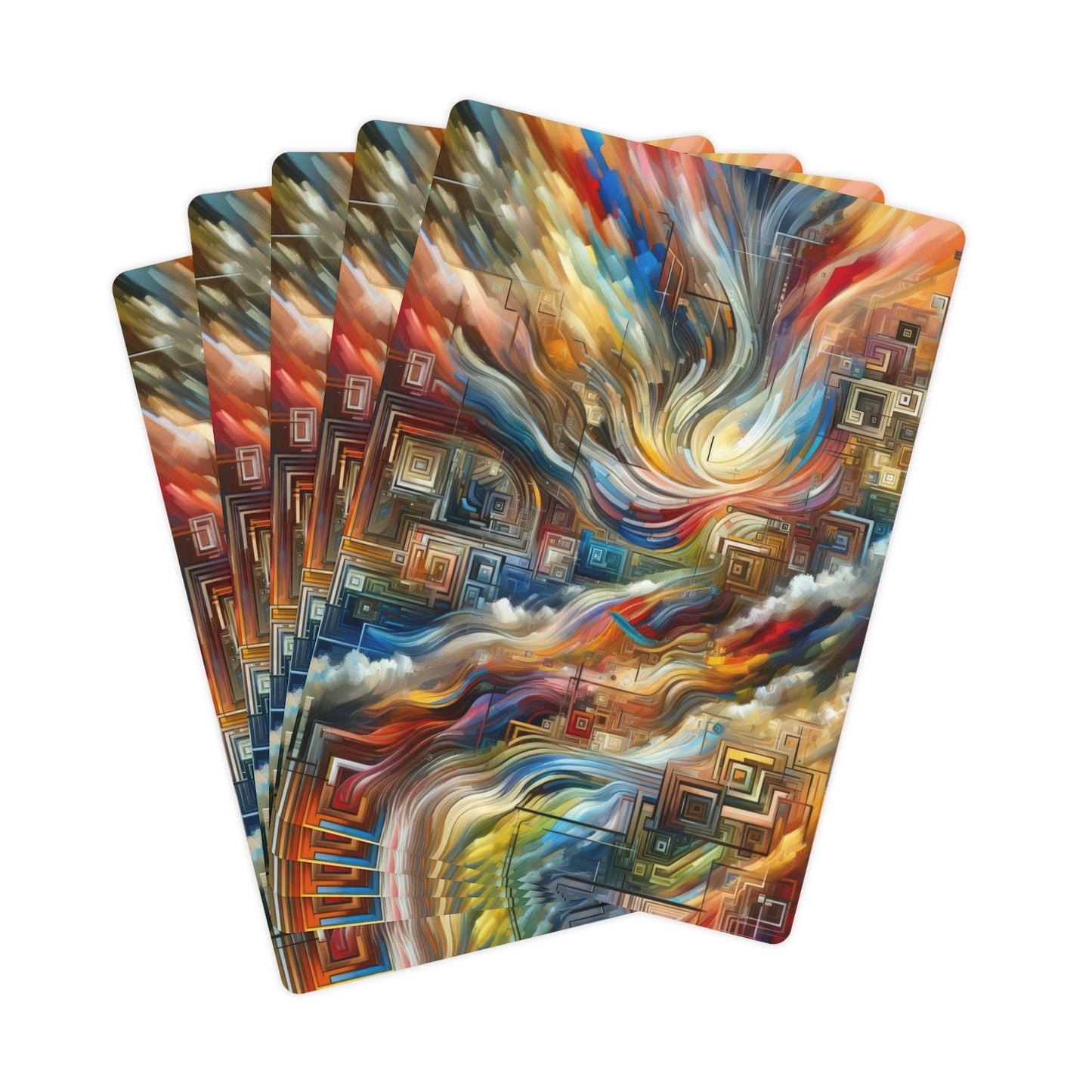 Woven Progress Tapestry Poker Cards