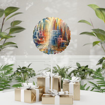 Urban Flow Interconnectedness Balloon (Round and Heart-shaped), 11"