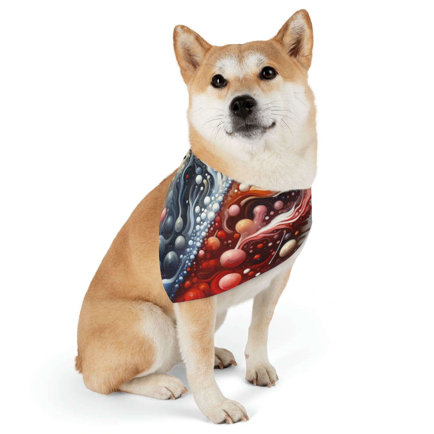 Symbiotic Exchange Abstract Pet Bandana Collar