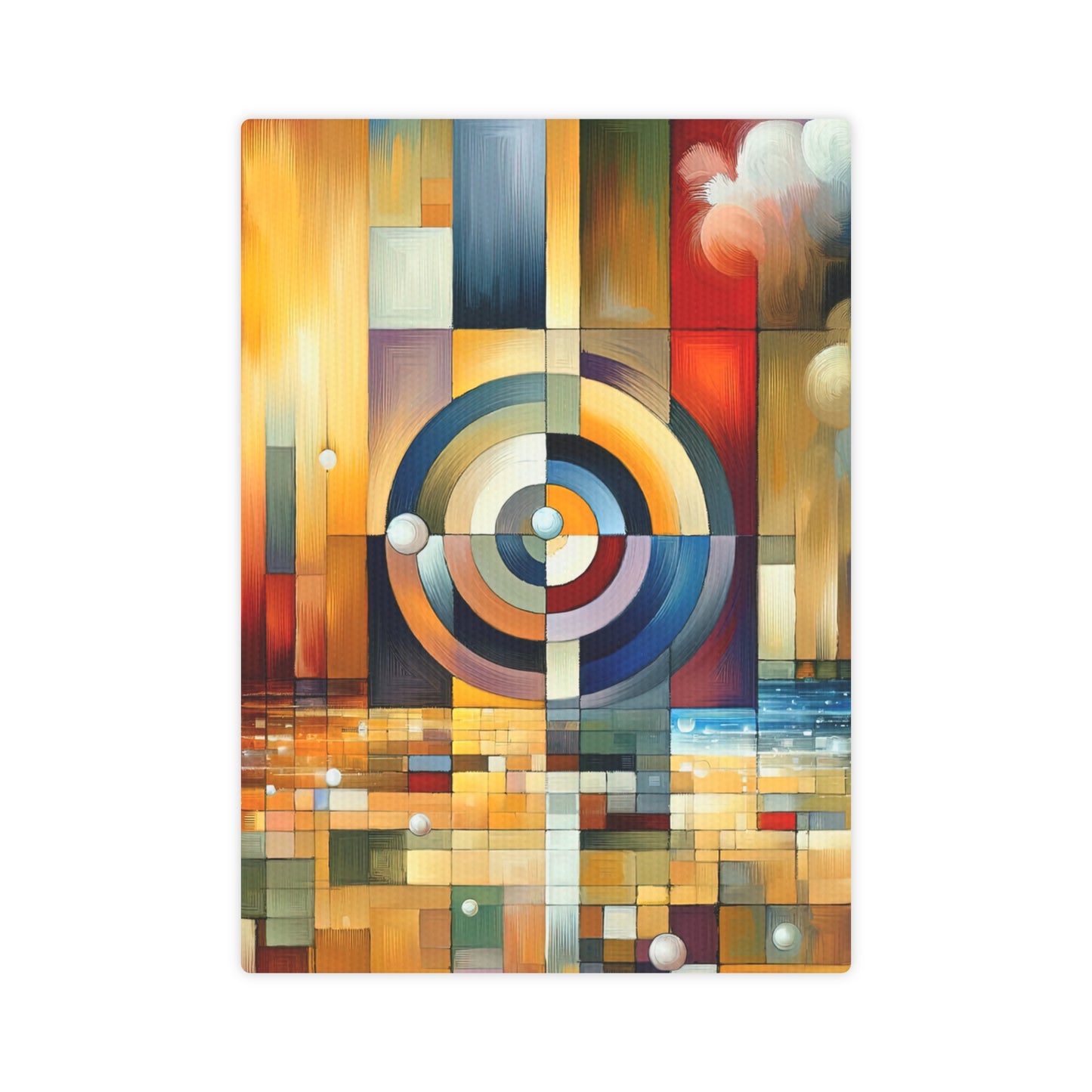 Oneness Through Tachism Canvas Photo Tile
