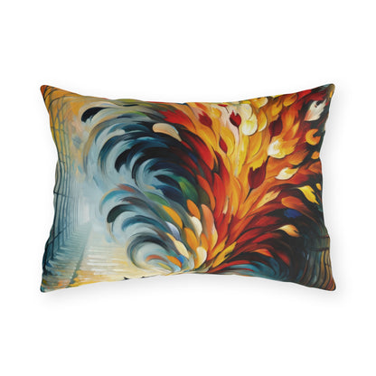 Autumn Whirlwind Escape Outdoor Pillows