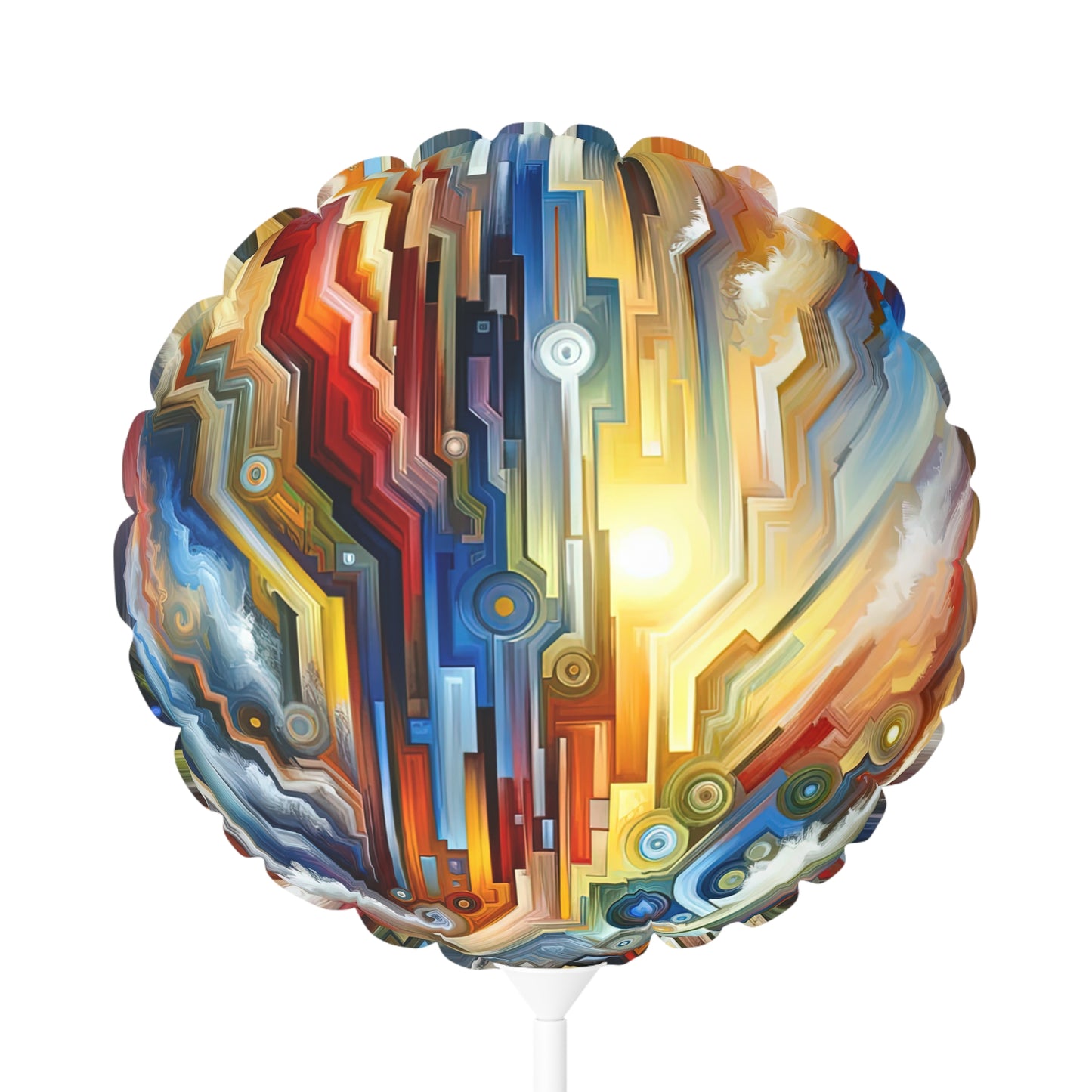 Unity Abstract Vibrancy Balloon (Round and Heart-shaped), 11"