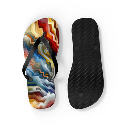 Unity Abstract Vibrancy Flip Flops