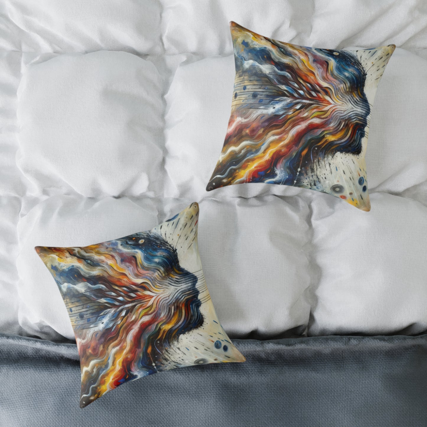 Empathetic Awakening Dynamic Spun Polyester Pillow