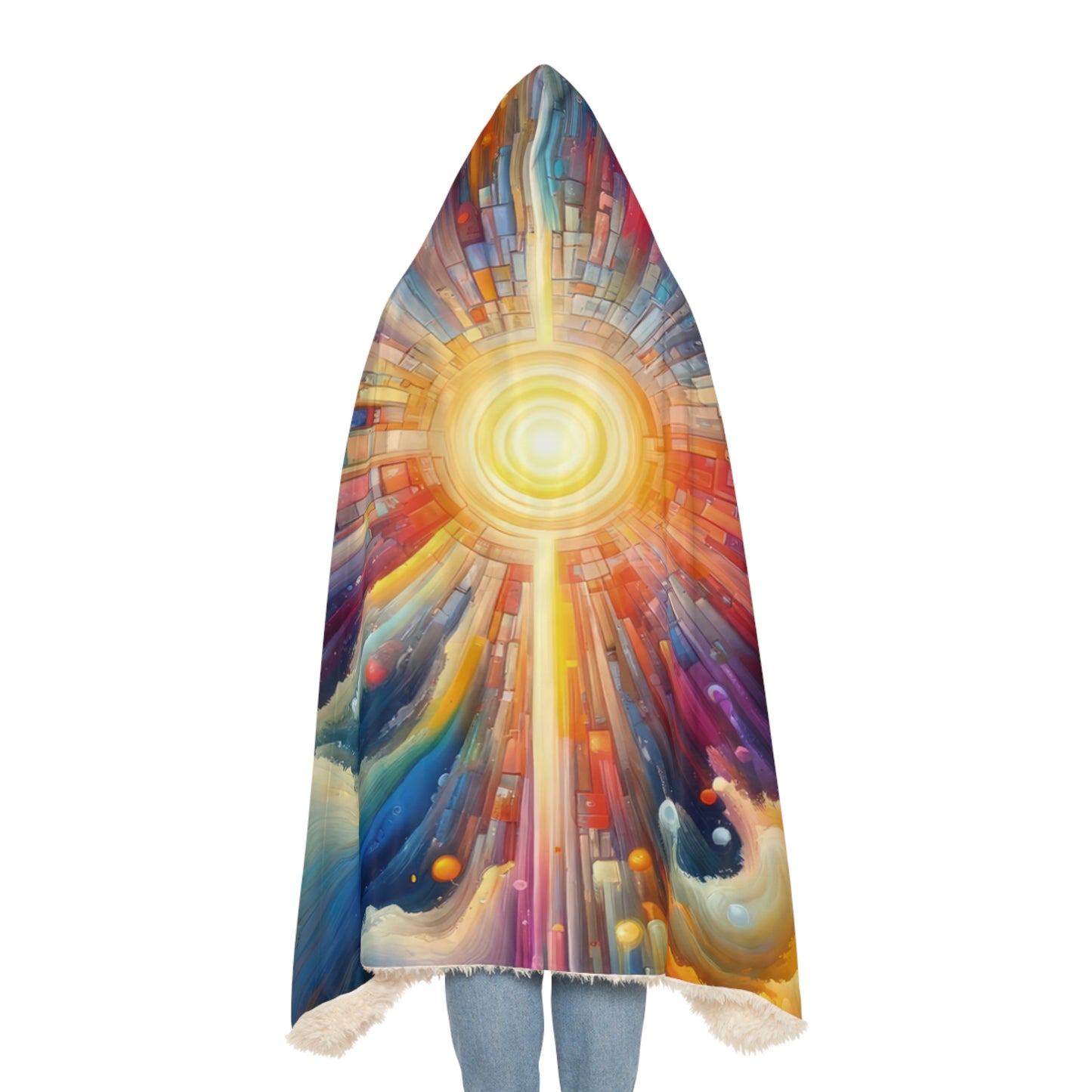 Kaleidoscopic Tachism Breath Snuggle Blanket