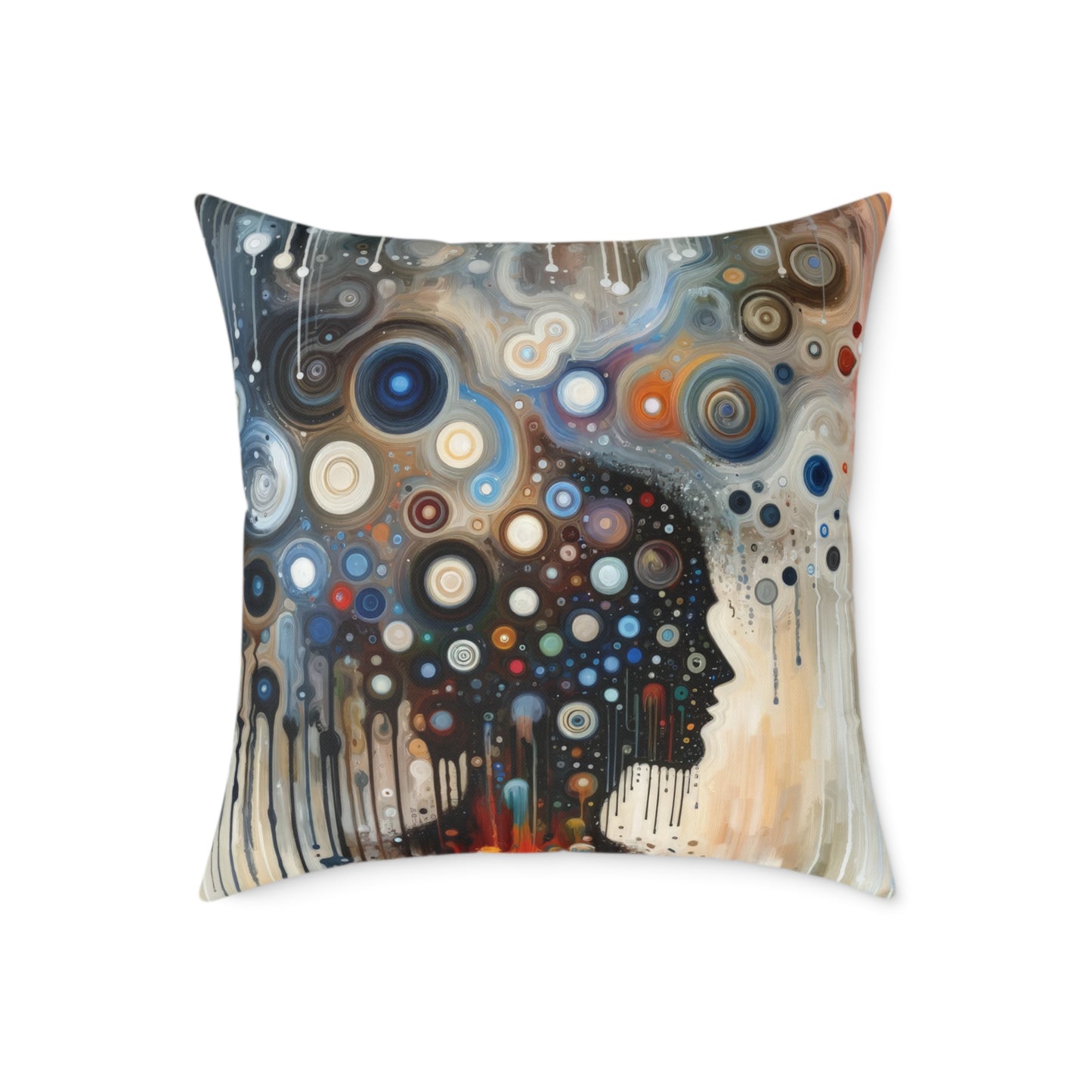 Universal Personal Tachism Spun Polyester Pillow
