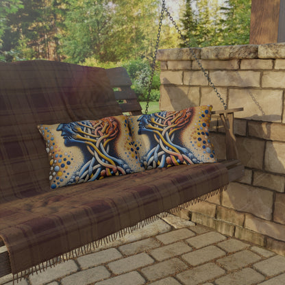 Unveiling Inner Essence Outdoor Pillows