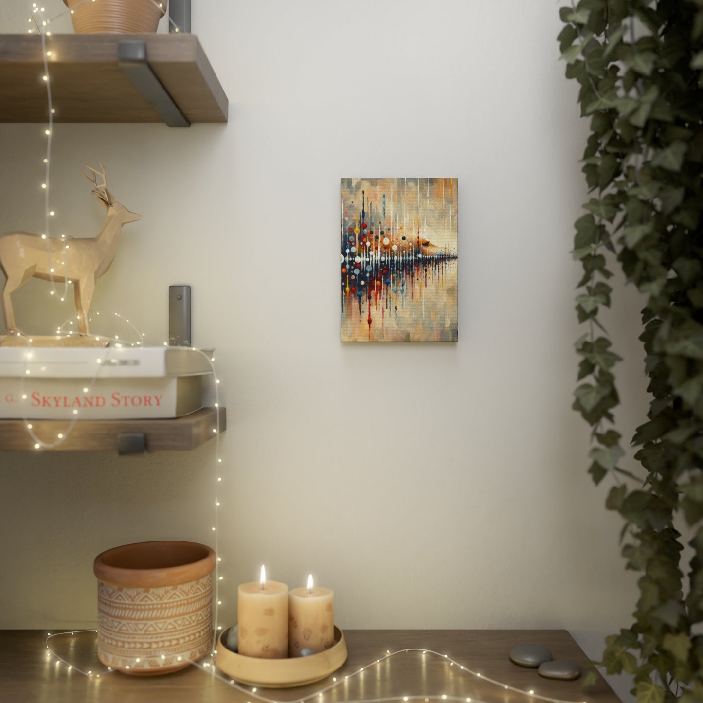 Distant Barking Echoes Canvas Photo Tile