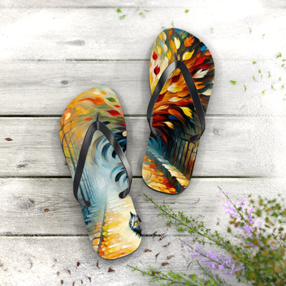 Autumn Whirlwind Escape Flip Flops