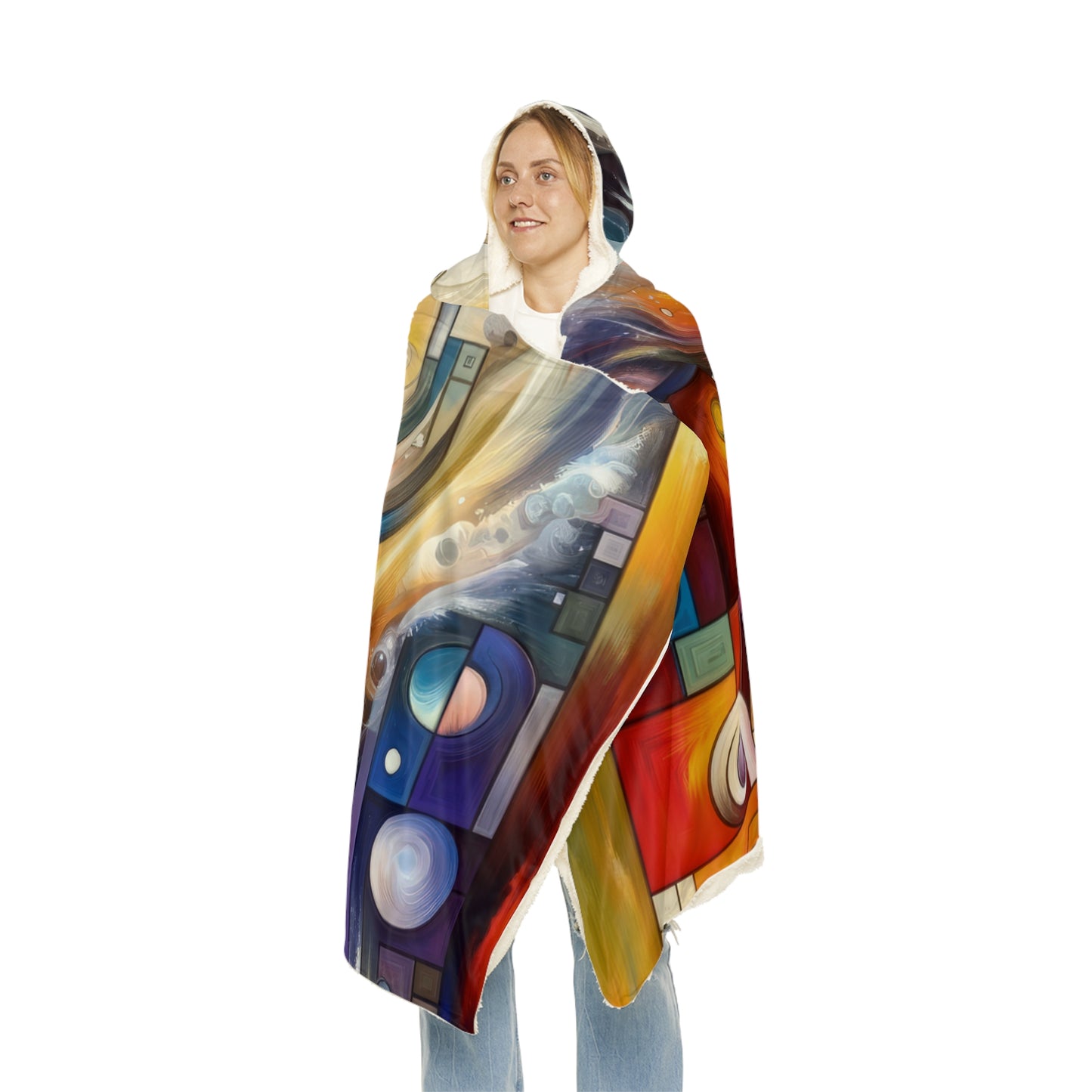 Cosmic Tachism Alchemy Snuggle Blanket