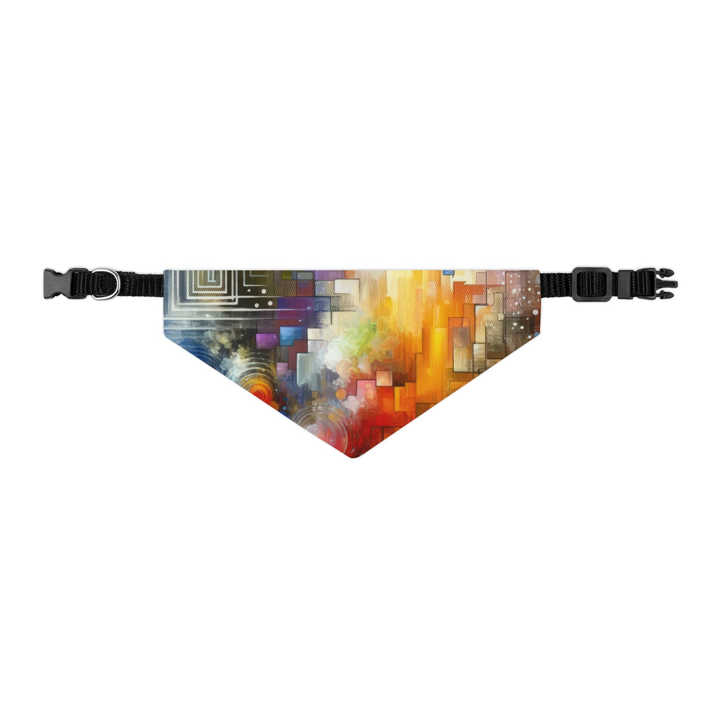 Abstract Technicolor Synthesis Pet Bandana Collar