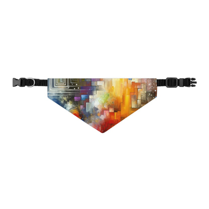 Abstract Technicolor Synthesis Pet Bandana Collar