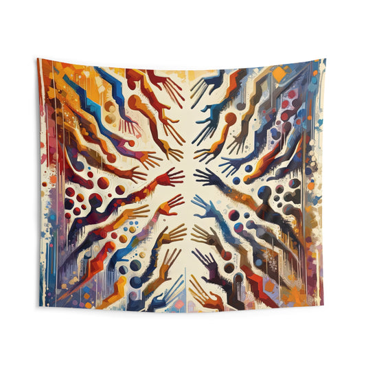 Architects Wisdom Tachism Indoor Wall Tapestries