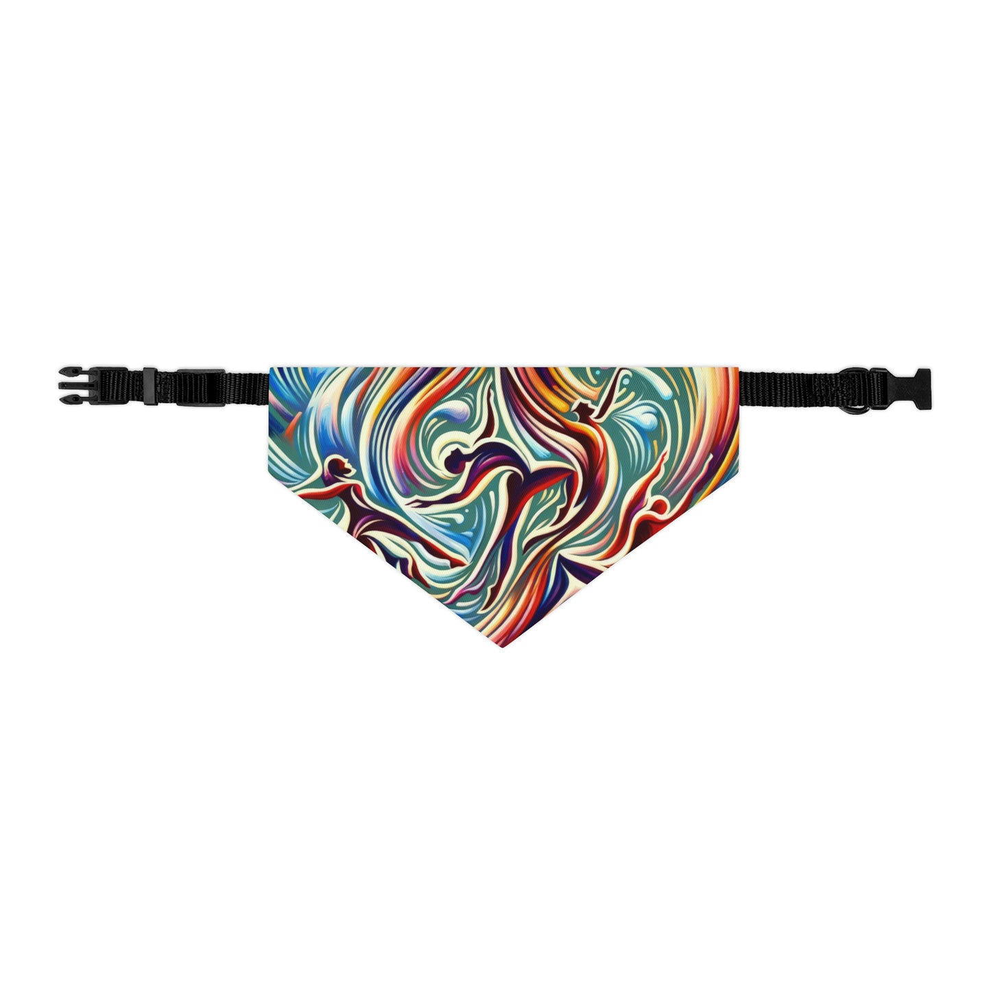 Choreographic Mindful Tachism Pet Bandana Collar
