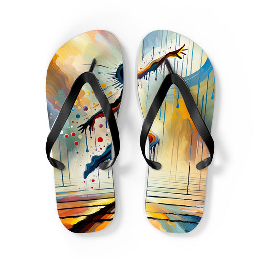 Expressive Dance Reflection Flip Flops