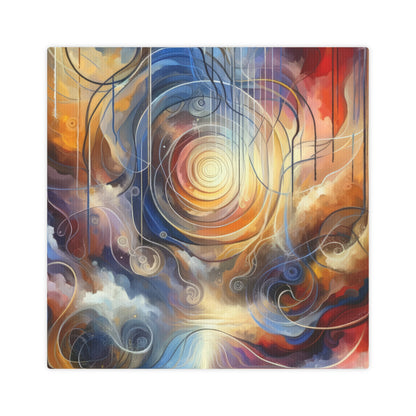 Presence Anchored Tachism Canvas Photo Tile