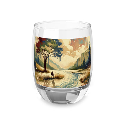 Serene Stream Sojourn Whiskey Glass