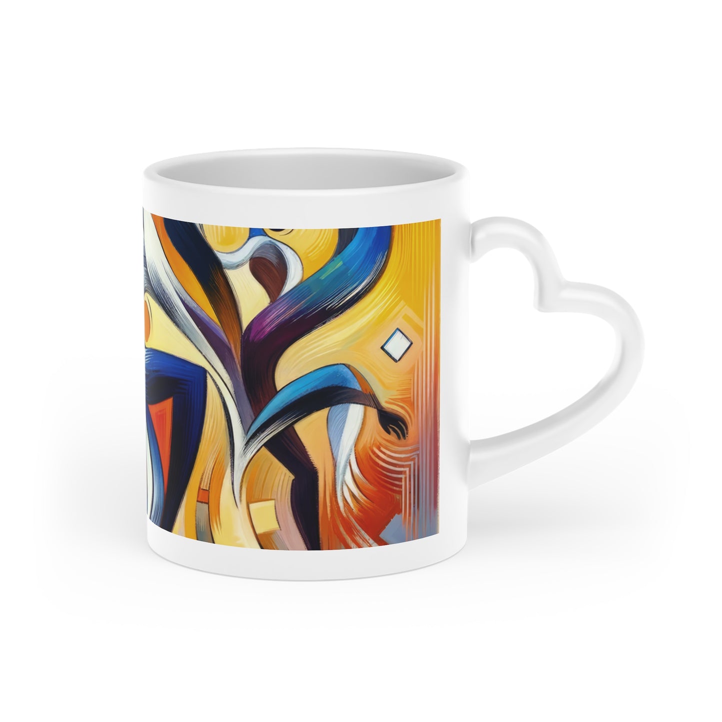 Wisdom Dance Inquiry Heart-Shaped Mug