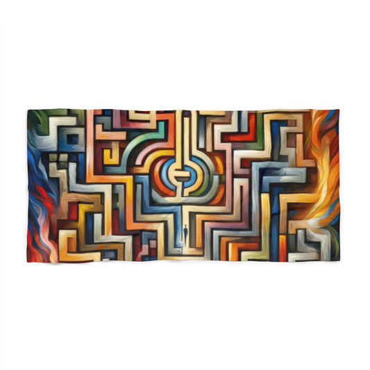 Labyrinthine Love Choices Beach Towel