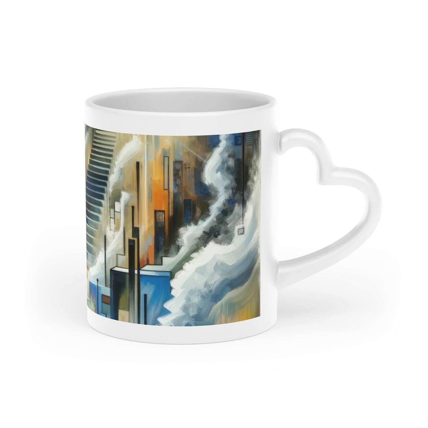 Visionary Evolutionary Progress Heart-Shaped Mug