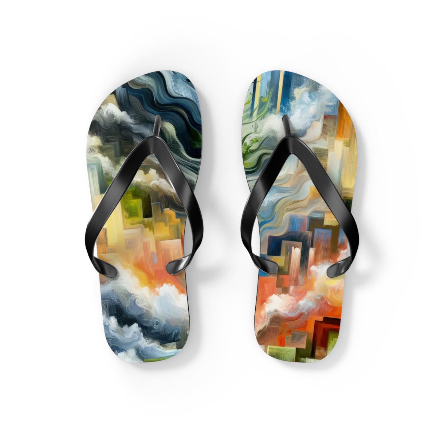 Eternal Digital Contrast Flip Flops