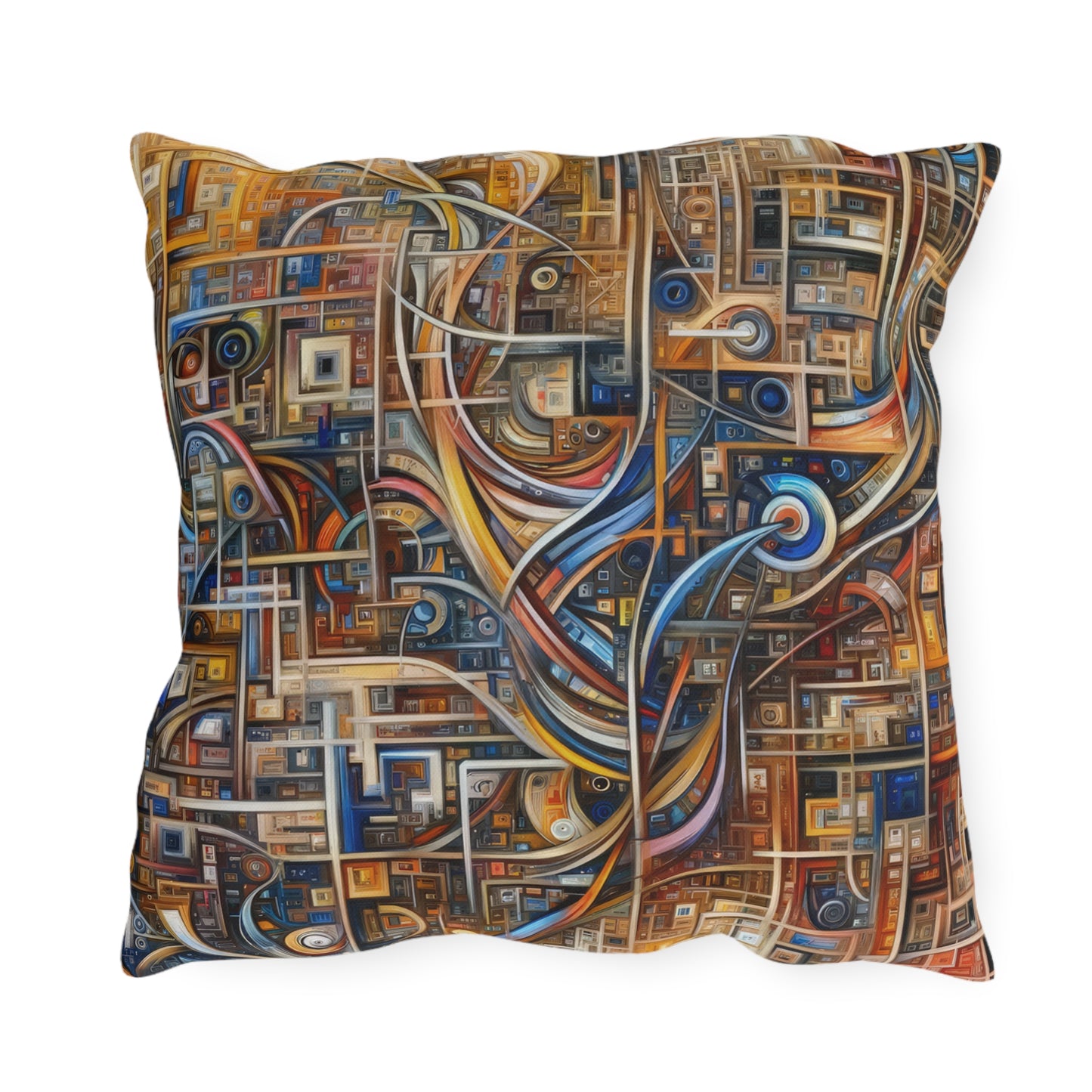 Intricate Life Tapestry Outdoor Pillows