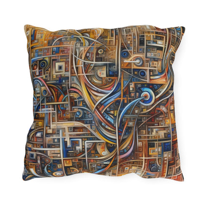 Intricate Life Tapestry Outdoor Pillows