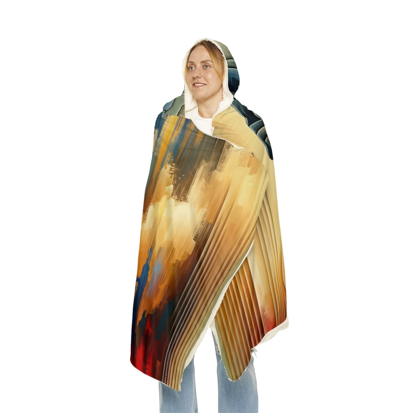 Abstract Geometric Boundaries Snuggle Blanket