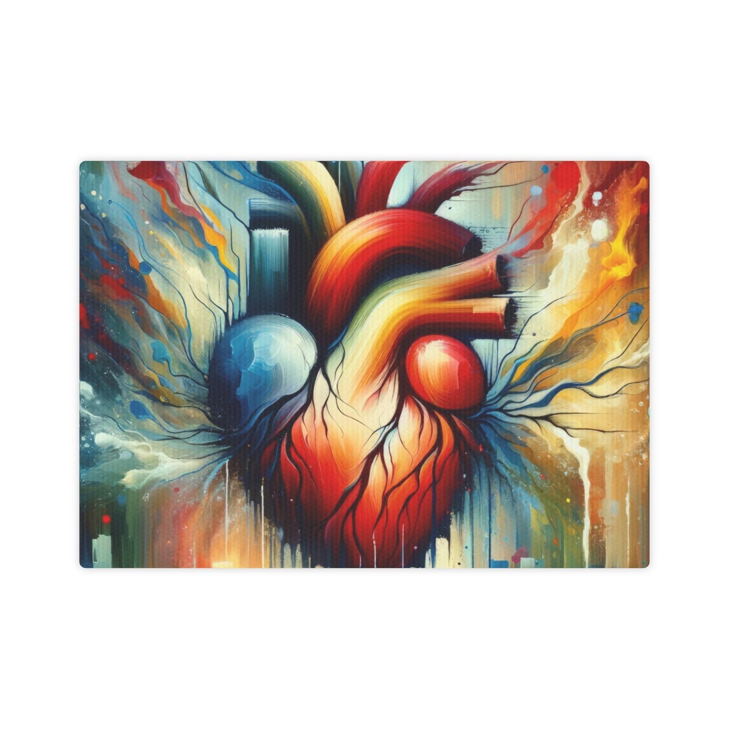 Humanity Heart Unveiled Canvas Photo Tile