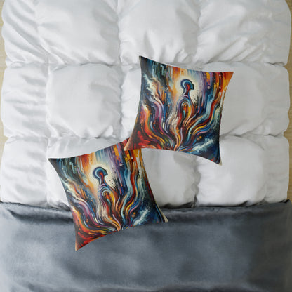 Threshold Collective Consciousness Spun Polyester Pillow