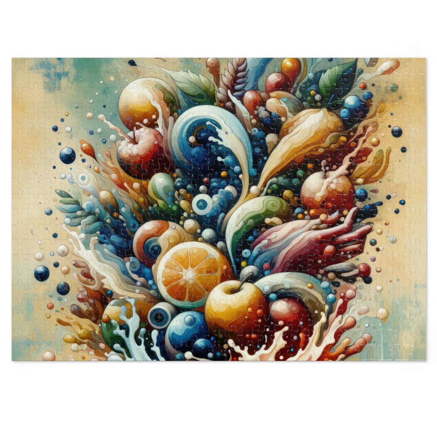 Nourishing Tachism Symphony Jigsaw Puzzle (30, 110, 252, 500,1000-Piece)