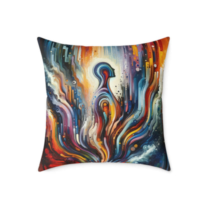 Threshold Collective Consciousness Spun Polyester Pillow