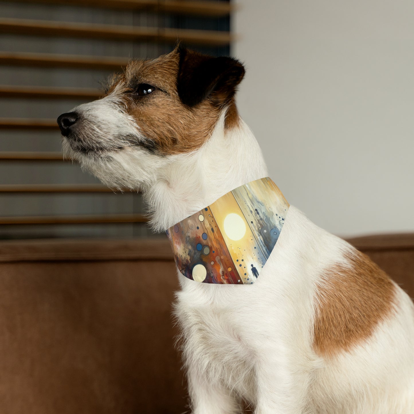 Stillness Transition Abstract Pet Bandana Collar