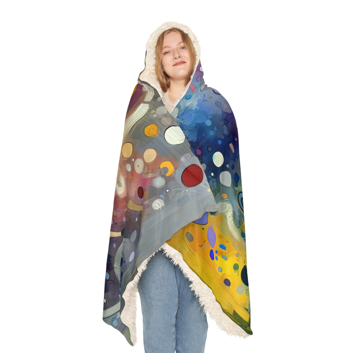 Humorous Unified Tachism Snuggle Blanket