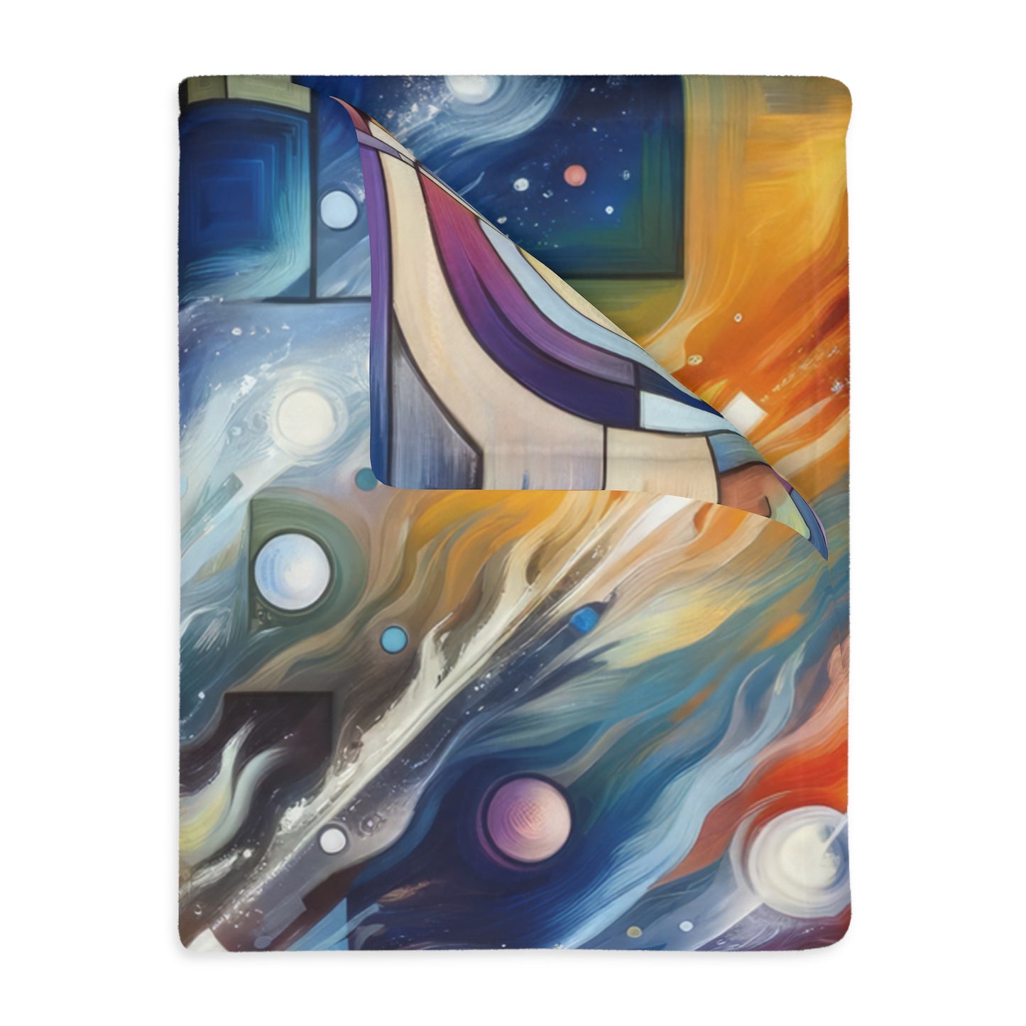 Cosmic Tachism Alchemy Velveteen Microfiber Blanket (Two-sided print)
