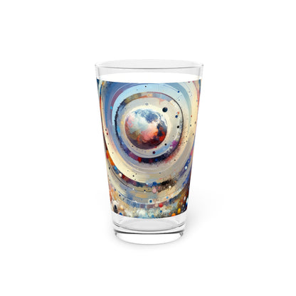 Conscious Rings Tachism Pint Glass, 16oz