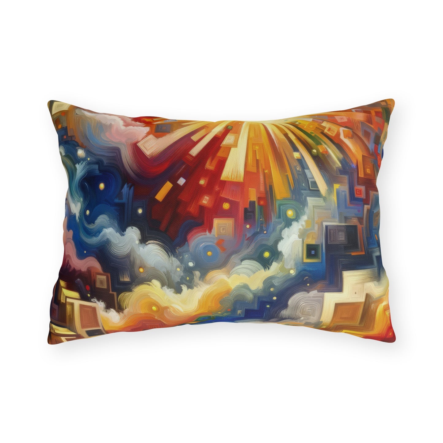 Abundant Resources Burst Outdoor Pillows