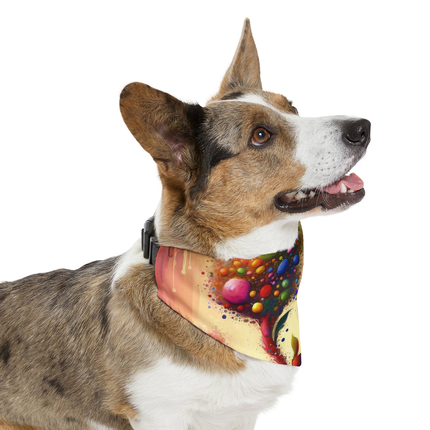 Vibrant Digital Arboriculture Pet Bandana Collar