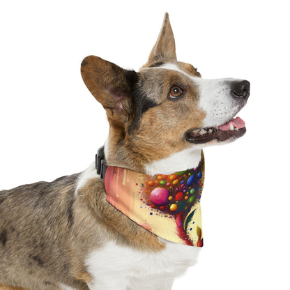 Vibrant Digital Arboriculture Pet Bandana Collar
