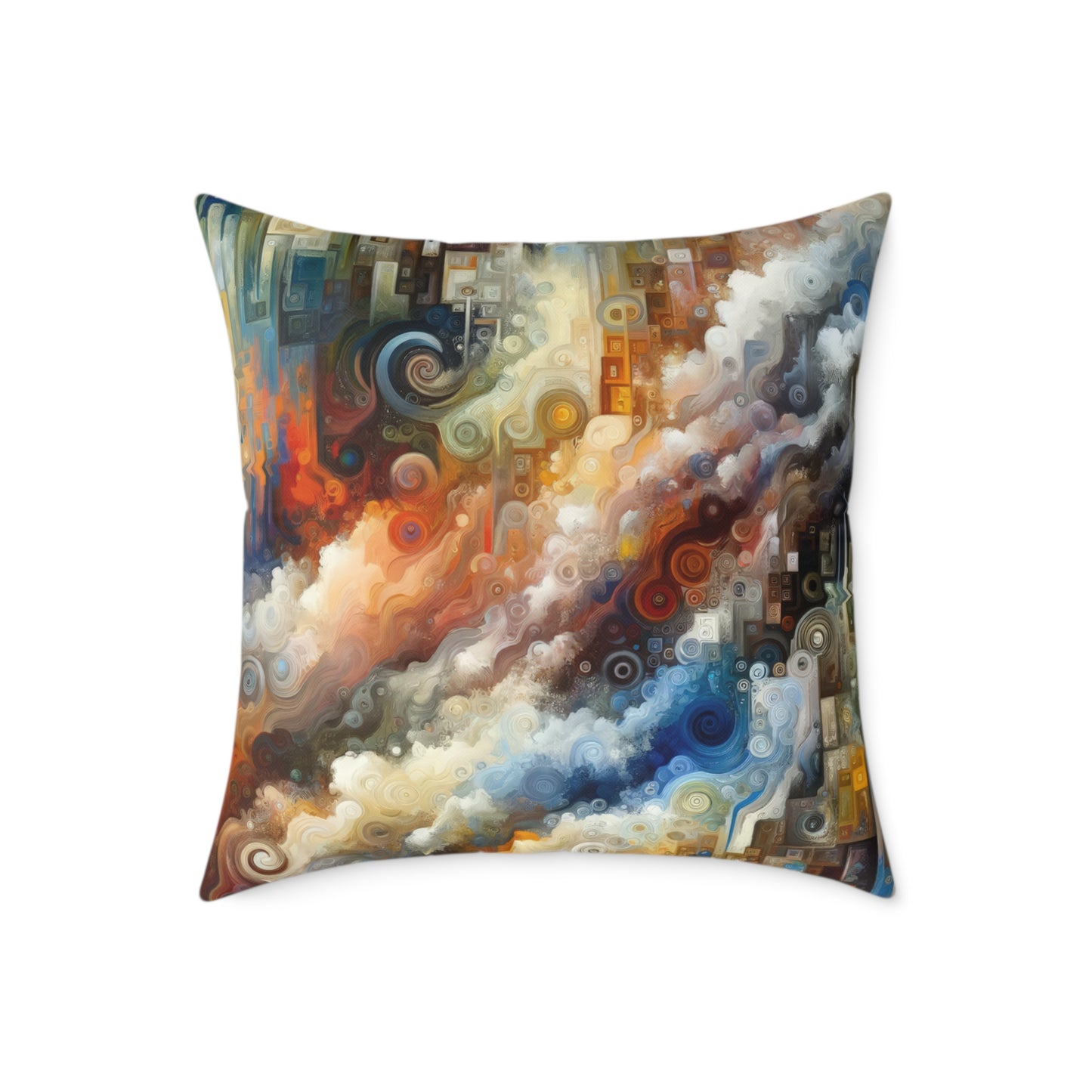 Tachist Unity Diversity Spun Polyester Pillow