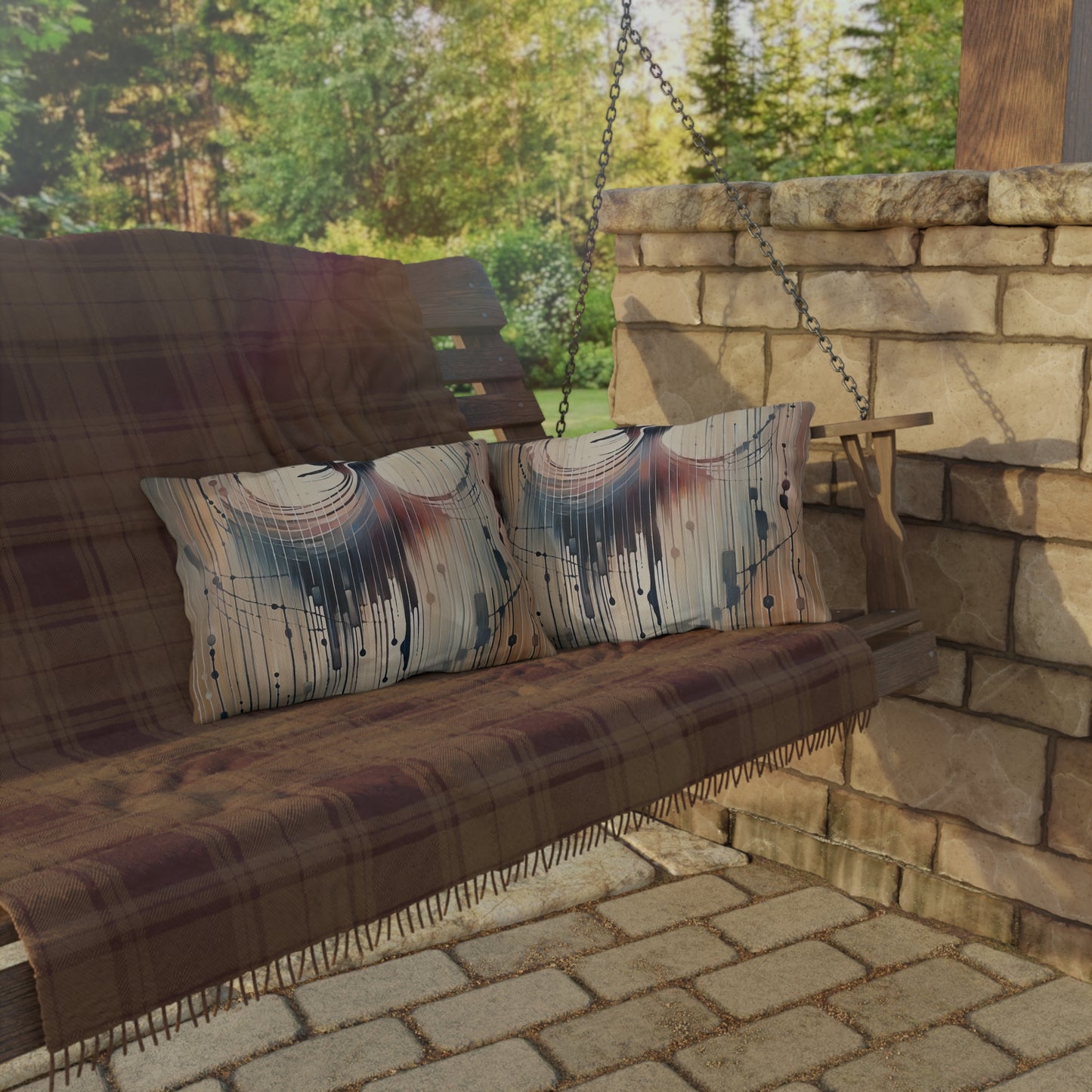 Rhythmic Heart Dance Outdoor Pillows