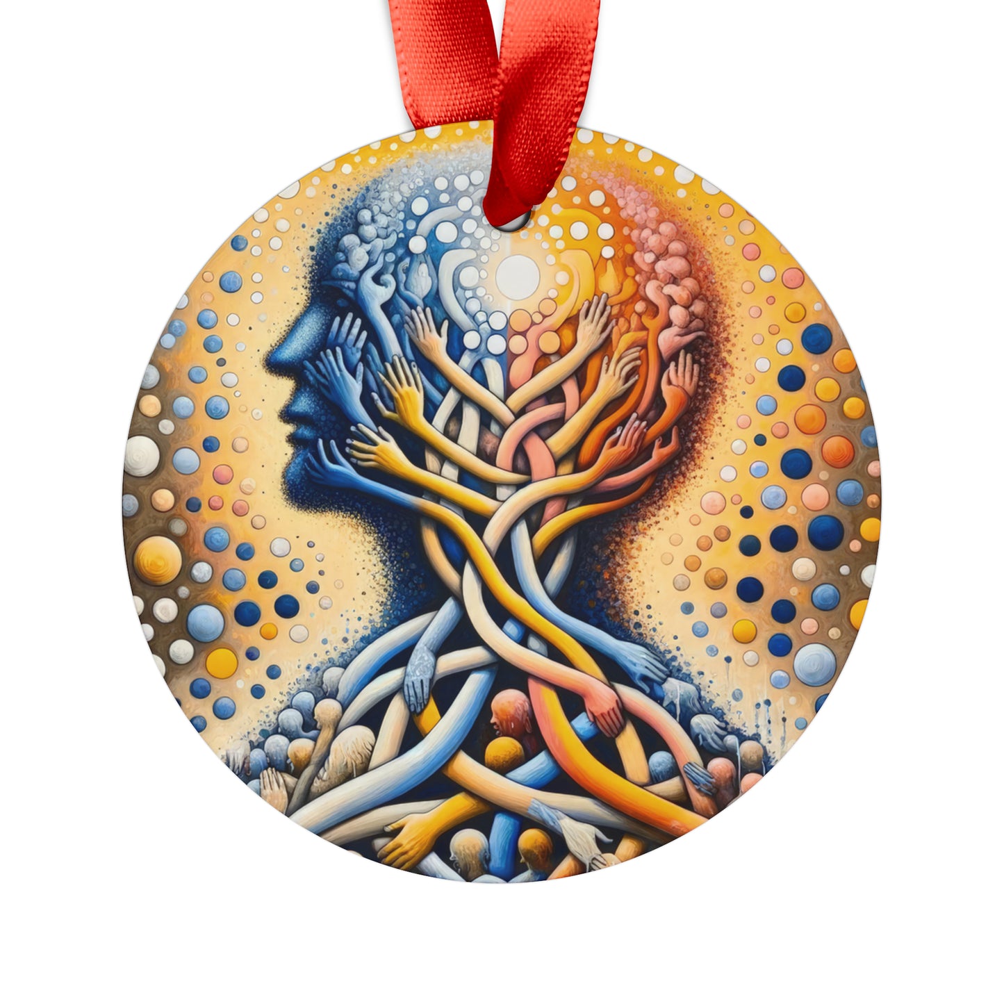 Unveiling Inner Essence Acrylic Ornament with Ribbon