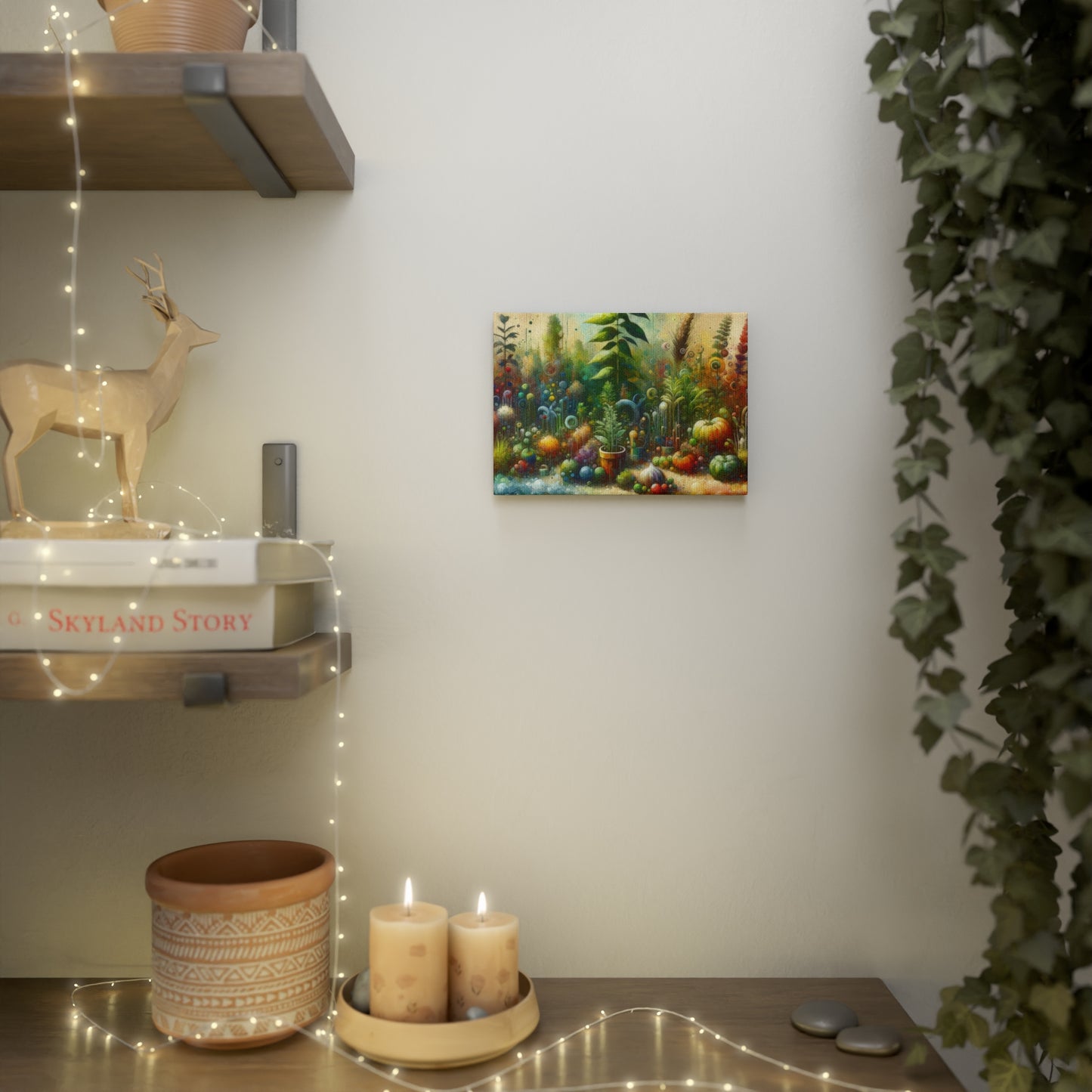 Communal Garden Microcosm Canvas Photo Tile