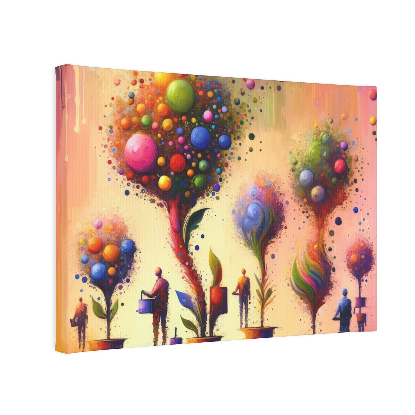 Vibrant Digital Arboriculture Canvas Photo Tile