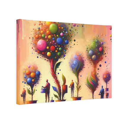 Vibrant Digital Arboriculture Canvas Photo Tile